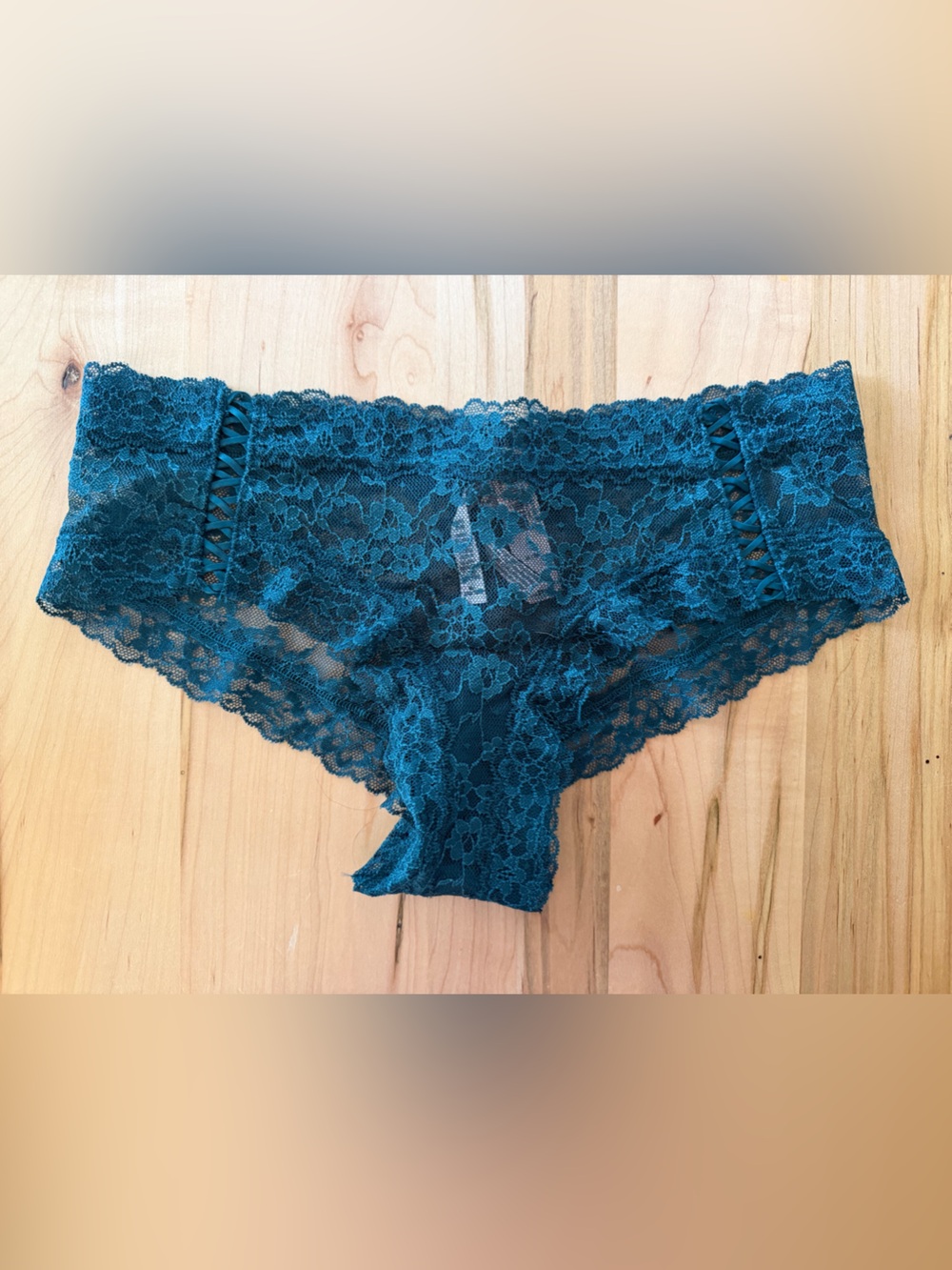 Victoria's Secret Teal Lace Hipster Brief